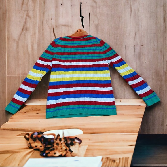 NWOT Tommy Hilfiger Sz Large Multi Colored Long Sleeves Sweater. - Picture 2 of 8